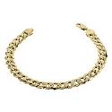 9ct Yellow Gold 8" Curb Bracelet