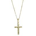 9ct Gold Polished Crucifix Pendant