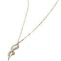 9ct Gold Cubic Zirconia Pendant with Free Gift Box