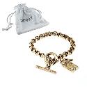 DKNY Stainless Steel Key and Padlock Charm Bracelet DKNY Stainless Steel Key and Padlock Charm Bracelet
