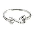 Open Hearts By Jane Seymour Diamond Heart Bangle Open Hearts By Jane Seymour Diamond Heart Bangle