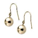 9ct Gold 7mm Ball Drop Earrings 9ct Gold 7mm Ball Drop Earrings