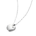 Sterling Silver Diamond Heart Locket Sterling Silver Diamond Heart Locket