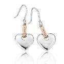 Clogau Sterling Silver 9ct Gold Cariad Earrings Clogau Sterling Silver 9ct Gold Cariad Earrings