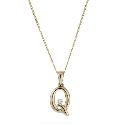 9ct Yellow Gold Letter Pendant Q