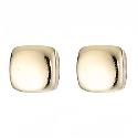 9ct Yellow Gold Square Stud Earrings