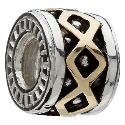Chamilia - sterling silver and 14k yellow gold cross bead