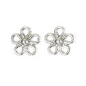 9ct White Gold Daisy Earrings 9ct White Gold Daisy Earrings