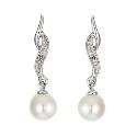 9ct White Gold Cultured Freshwater Pearl Earrings 9ct White Gold Cultured Freshwater Pearl Earrings