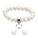 Cultured Freshwater Pearl Heart Gift Set Cultured Freshwater Pearl Heart Gift Set