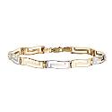 9ct Two Colour Gold Greek Key Bracelet 9ct Two Colour Gold Greek Key Bracelet
