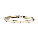 9ct Two Tone Men's Bracelet 9ct Two Tone Men's Bracelet