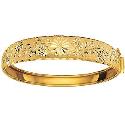 9ct Gold Hinged Diamond-cut Bangle 9ct Gold Hinged Diamond-cut Bangle