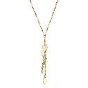 9ct Yellow Gold 5 Heart Drop Necklace