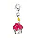 Sterling Silver and Enamel Cupcake Charm Sterling Silver and Enamel Cupcake Charm