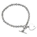 Hot Diamonds T-bar and Heart Bracelet Hot Diamonds T-bar and Heart Bracelet