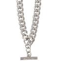 Ben Sherman Brushed Curb T-Bar Necklace Ben Sherman Brushed Curb T-Bar Necklace