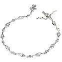 Sterling Silver Cubic Zirconia Vintage Style Bracelet