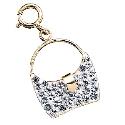 9ct Gold Crystal Handbag Charm