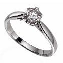 18ct White Gold 1/3 Carat Diamond Solitaire Ring 18ct White Gold 1/3 Carat Diamond Solitaire Ring