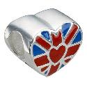 Truth Sterling Silver - Union Jack Love Bead