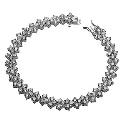 Sterling Silver Cubic Zirconia Bracelet Sterling Silver Cubic Zirconia Bracelet