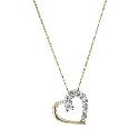 9ct Yellow Gold and Cubic Zirconia Love Heart Pendant 9ct Yellow Gold and Cubic Zirconia Love Heart Pendant