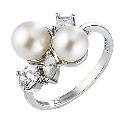 Sterling Silver Cultured Freshwater Pearl Ring - Small Sterling Silver Cultured Freshwater Pearl Ring - Small