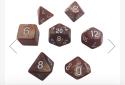 Brown marbled dice Brown marbled dice